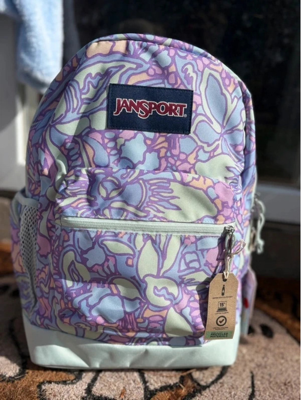 New Jansport Girls Purple Backpack Full Size